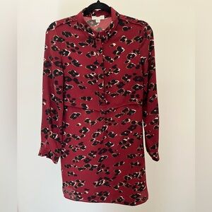 See U Soon Long Sleeve Leopard Print Dress
